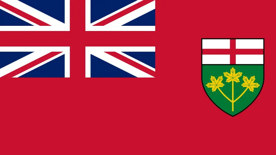 Flag of Ontario, Canada