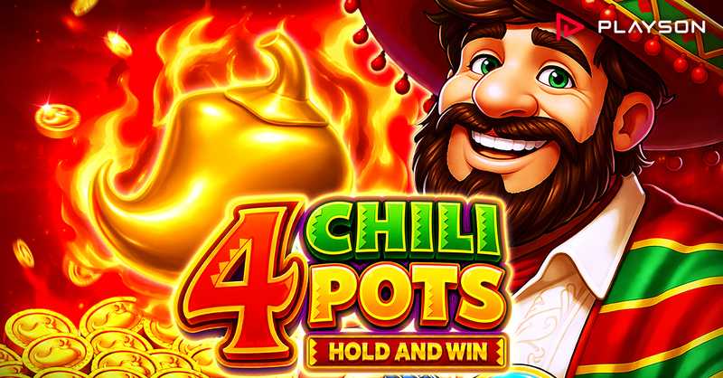 Blazing peppers enrich dual bonus play in Playson’s 4 Chili Pots: Hold and Win