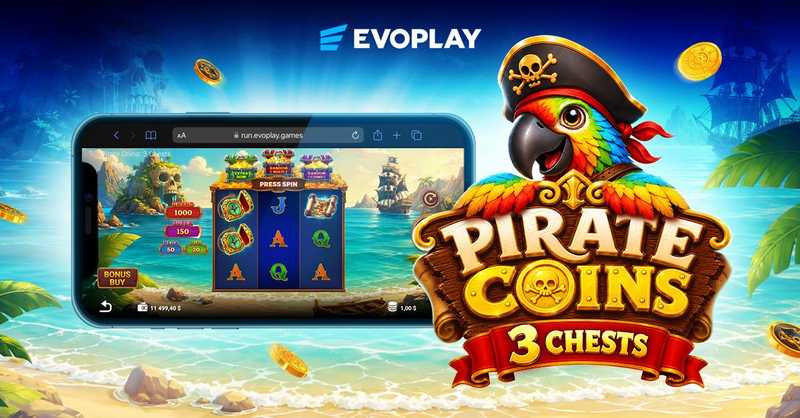 Evoplay sets sail with Pirate Coins: 3 Chests