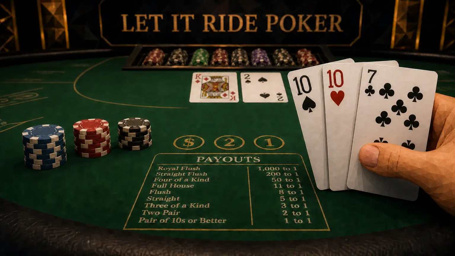 Let It Ride Poker: Rules, Payouts and Basic Decisions