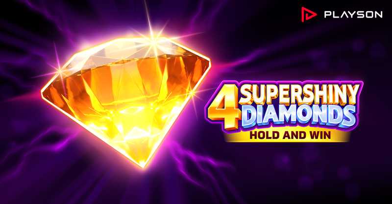 Precious jewels add extra splendour in Playson’s 4 Supershiny Diamonds: Hold and Win