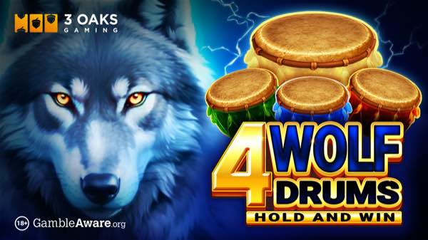 3 Oaks Gaming unleashes the power of the wild with 4 Wolf Drums: Hold and Win