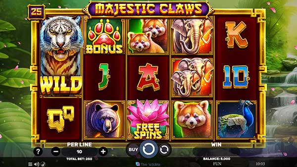 Spinomenal releases Majestic Claws slot